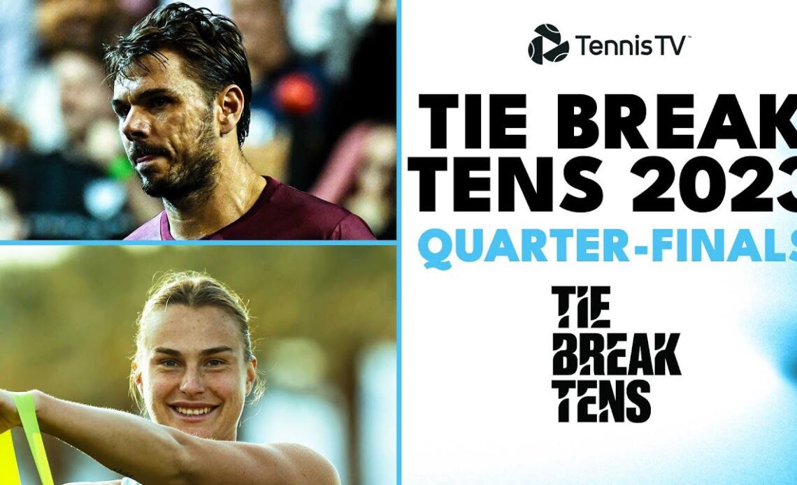 Swiatek, Tsitsipas, Sakkari, Ruud, Jabeur & More! | Tie Break Tens 2023 Quarter-Final Highlights