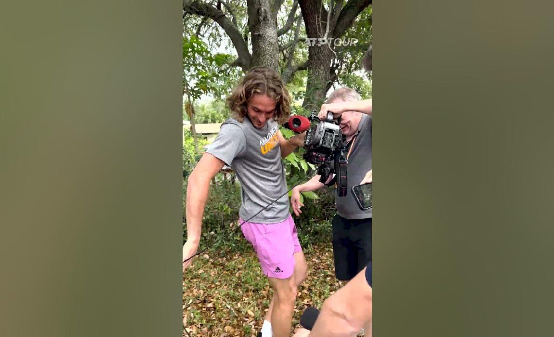 TSITSIPAS CAN DO IT ALL 🎾 🎥