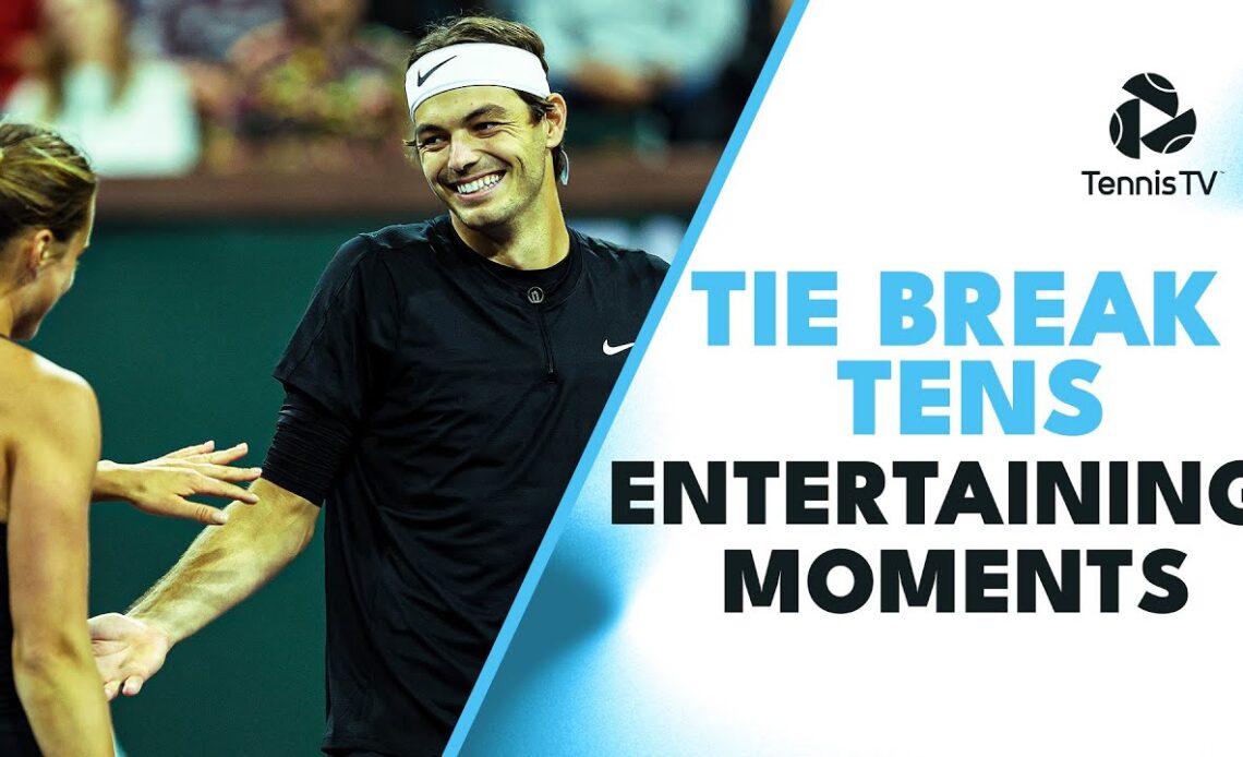 Tie Break Tens Most Entertaining Moments! | Featuring Swiatek, Ruud, Hurkacz, Jabeur & More!