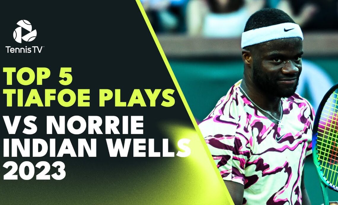Top 5 Amazing Frances Tiafoe Plays vs Cameron Norrie | Indian Wells 2023