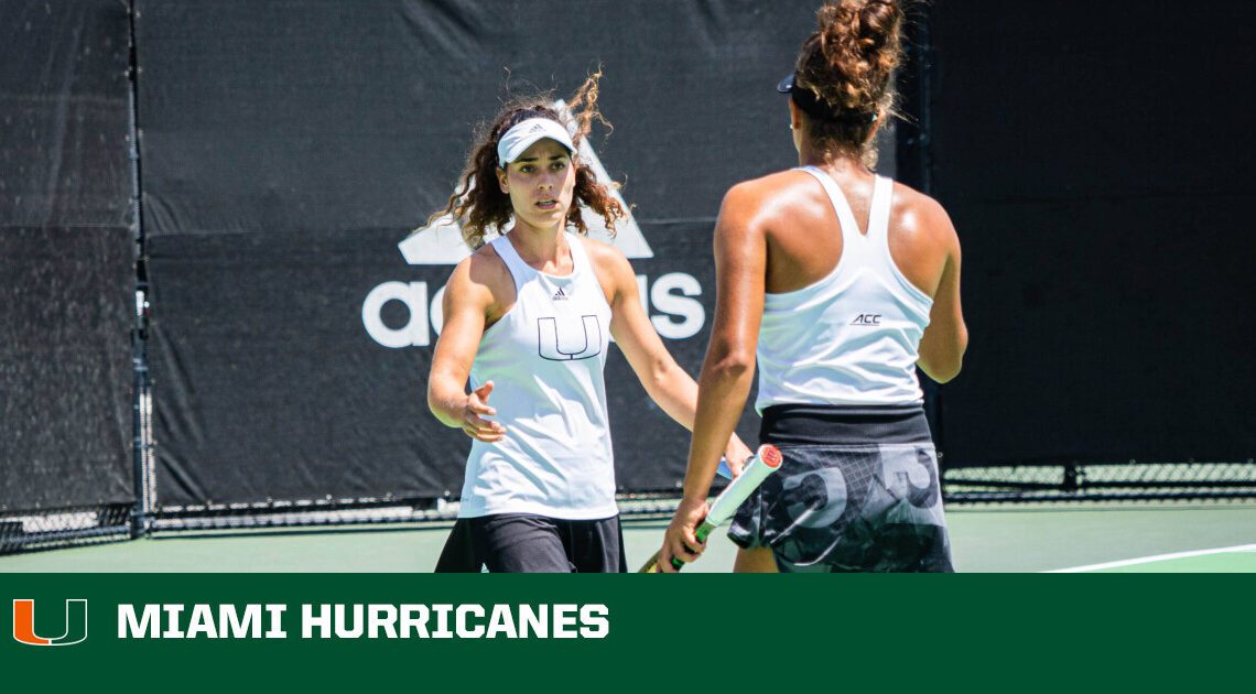 W. Tennis Storms Past Ninth-Ranked Virginia, 6-1 – University of Miami Athletics