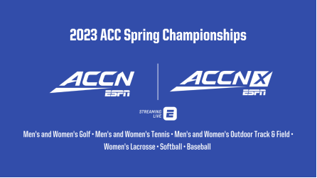 ACC Network’s Coverage of ACC Spring Championships Begins Saturday