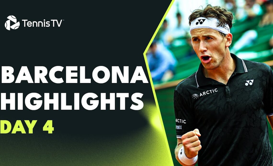 Alcaraz Plays Bautista Agut; Tsitsipas, Ruud & Sinner In Action | Barcelona 2023 Highlights Day 4