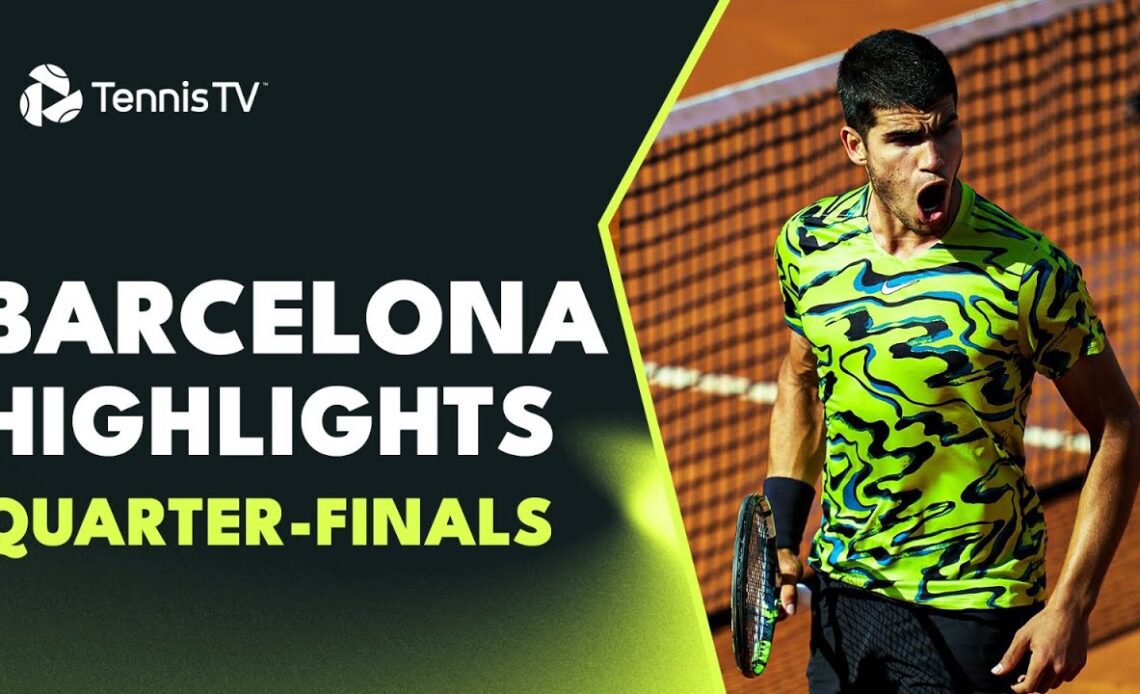 Alcaraz Plays Davidovich Fokina; Tsitsipas Takes On De Minaur | Barcelona 2023 Quarter-Finals