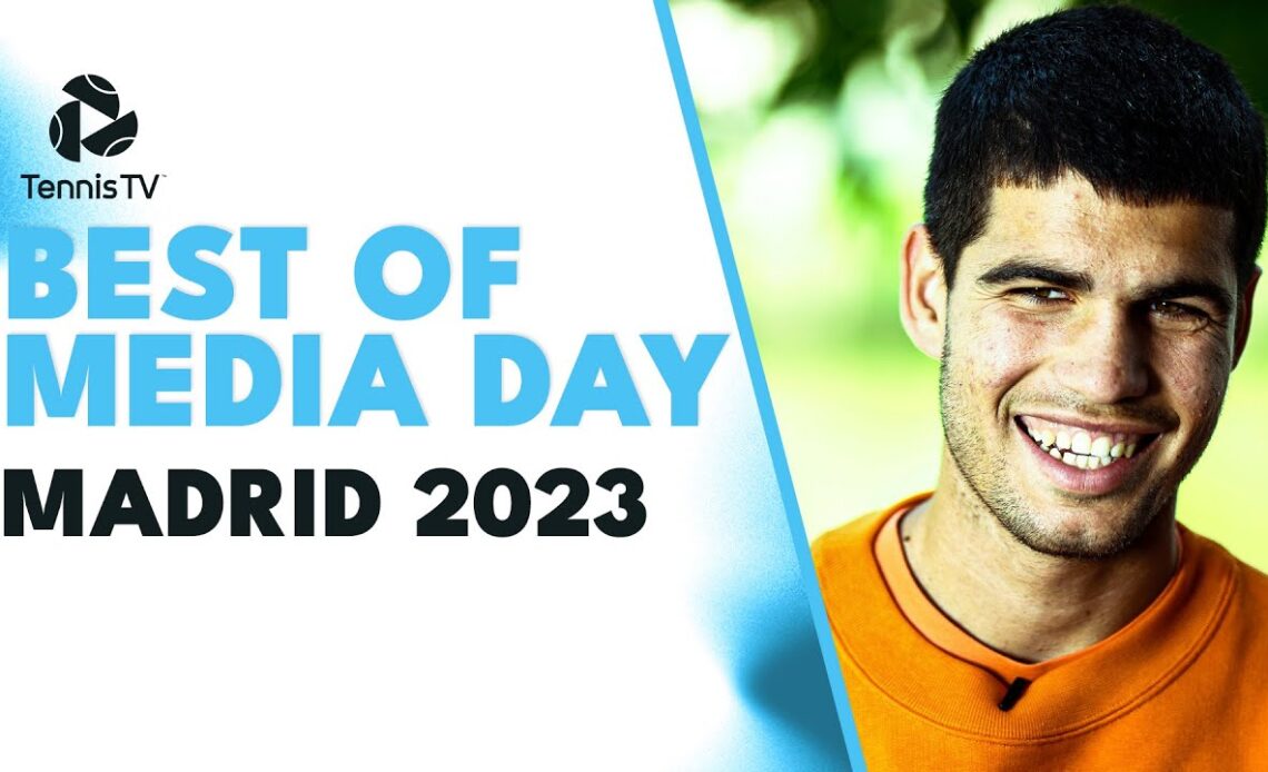 Alcaraz Reflects On 2022 Title; Medvedev On Clay & More | Best Of Madrid 2023 Media Day!