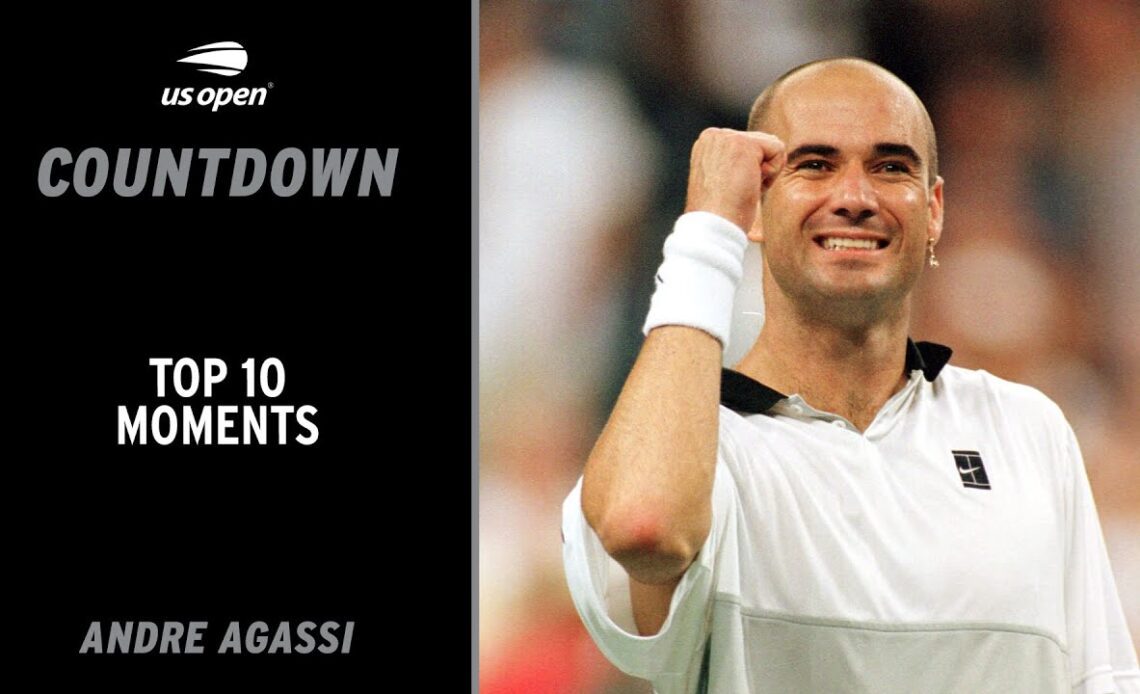 Andre Agassi | Top 10 Moments | US Open