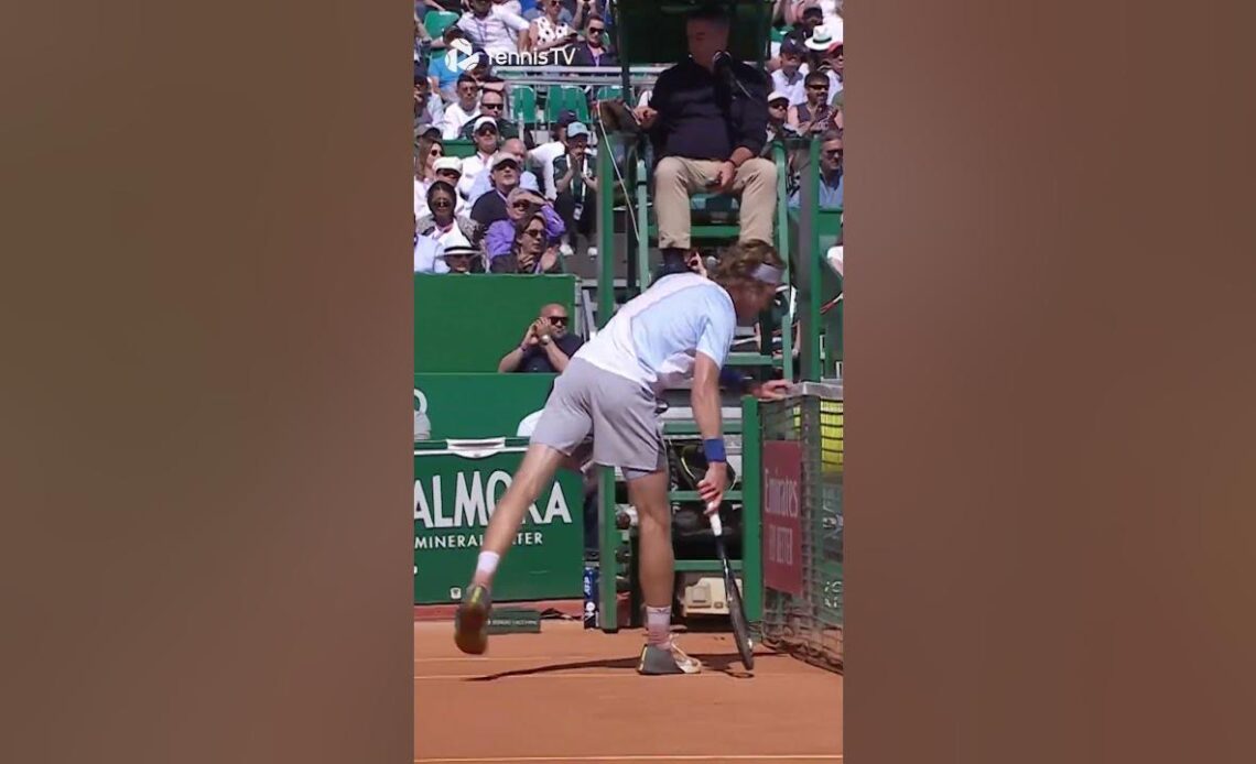 Andrey Rublev KISSES The Net After Luck Shot 😘