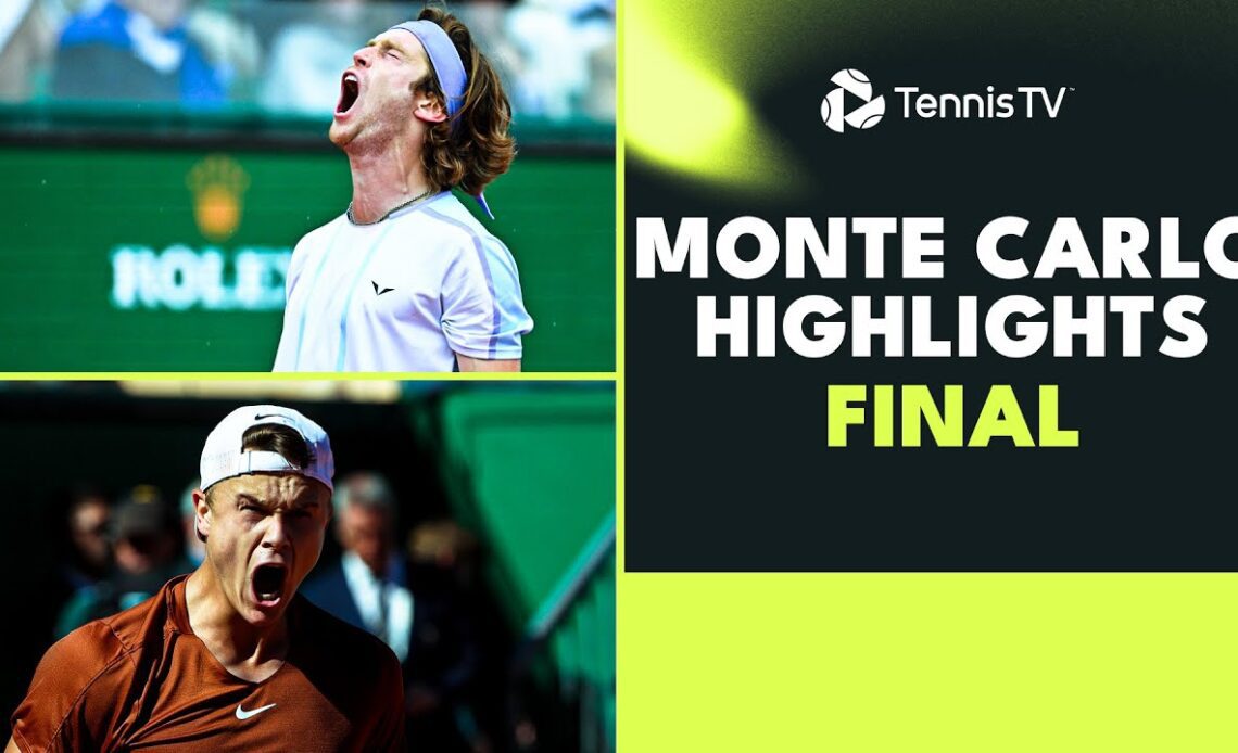 Andrey Rublev vs Holger Rune For The Title! 🏆 | Monte Carlo 2023 Final Highlights