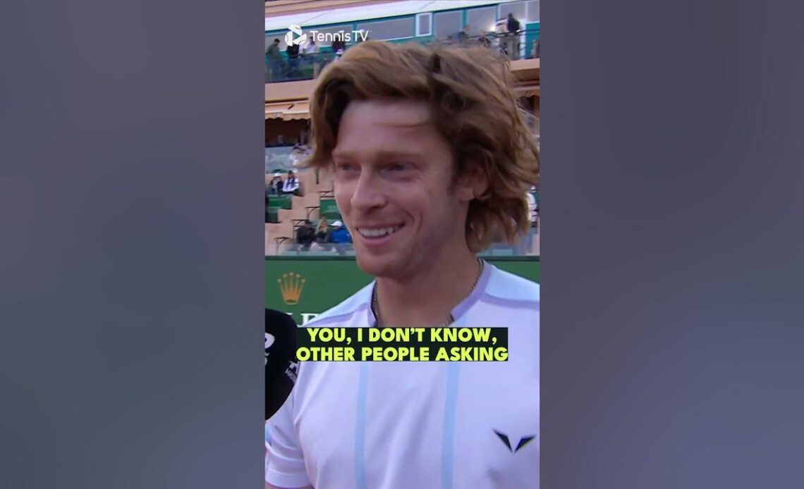 Andrey "I Prefer Not To Speak" Rublev 🤐