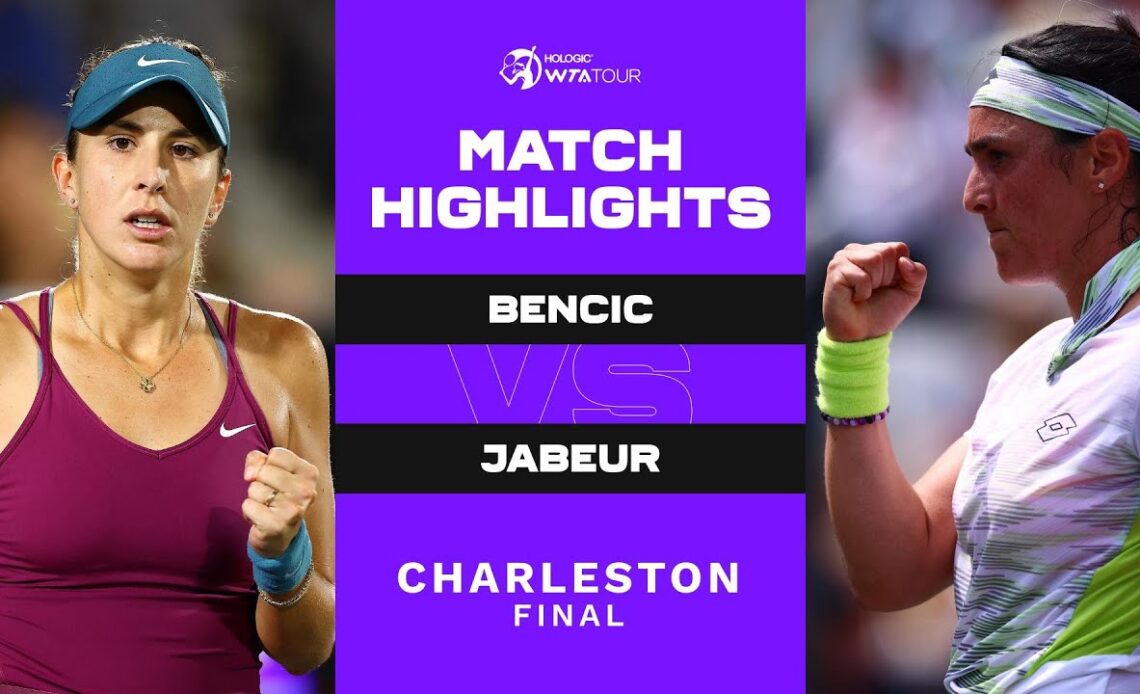 Belinda Bencic vs. Ons Jabeur | 2023 Charleston Final | WTA Match Highlights