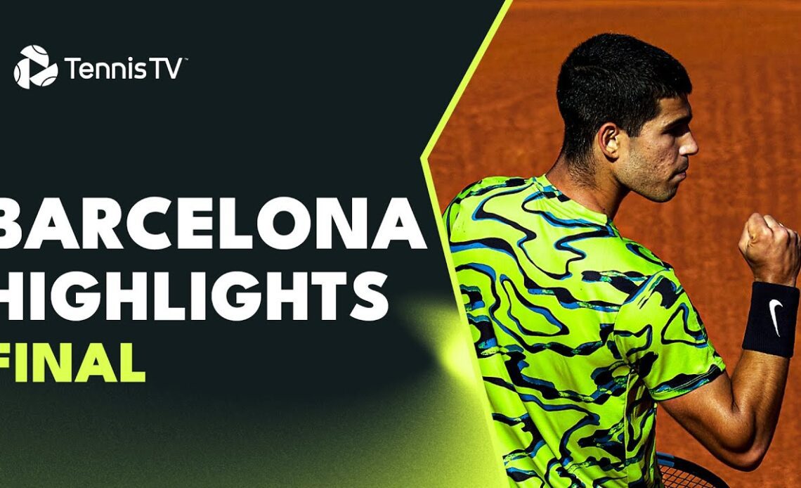 Carlos Alcaraz takes on Stefanos Tsitsipas | Final Barcelona 2023 Highlights