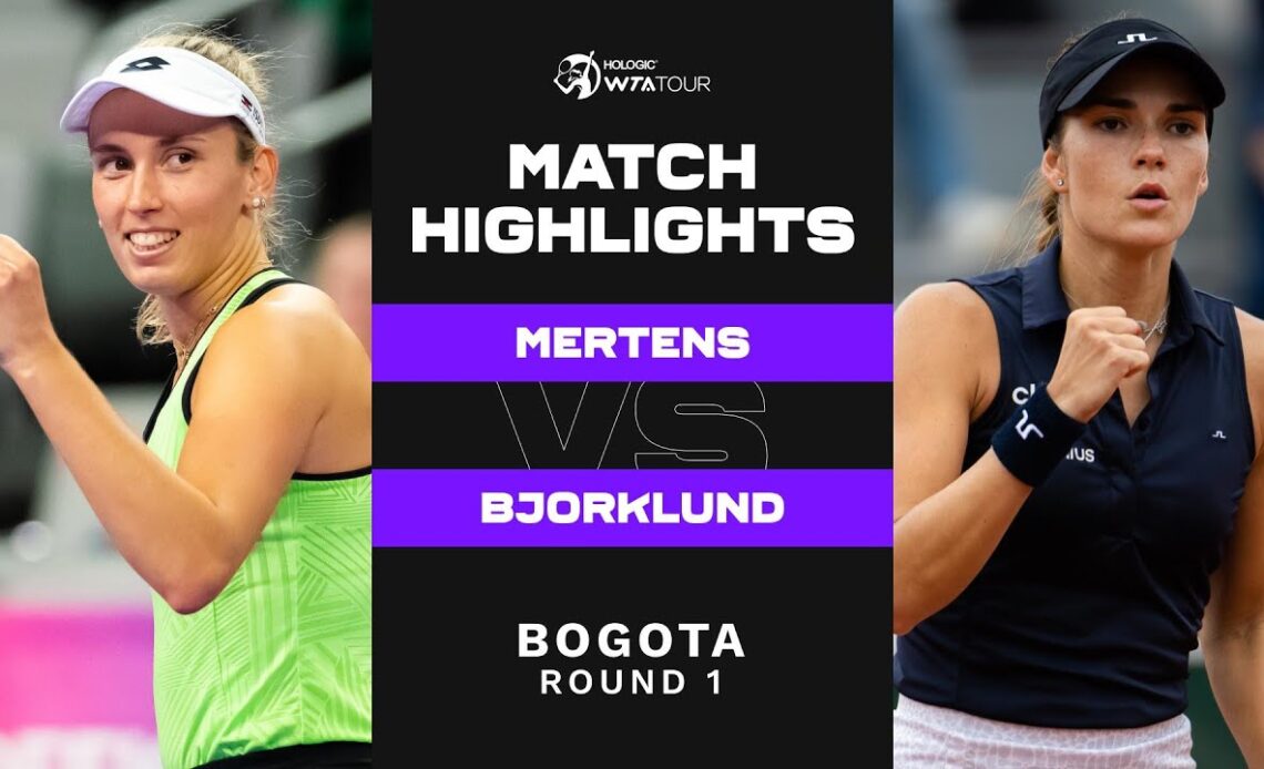Elise Mertens vs. Mirjam Bjorklund | 2023 Bogotá Round 1 | WTA Match Highlights