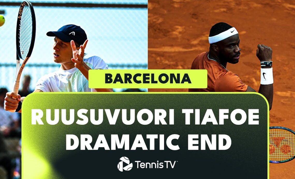 Emil Ruusuvuori vs Frances Tiafoe DRAMATIC End | Barcelona 2023 Highlights