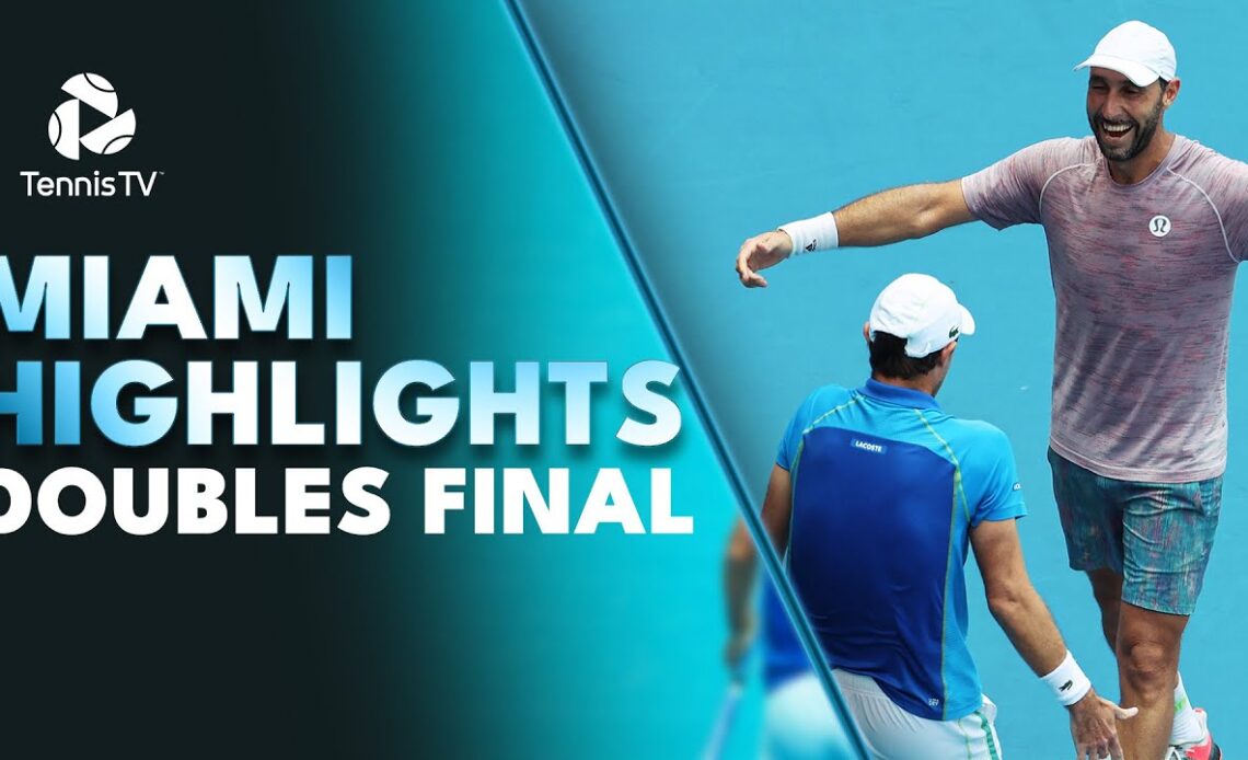 Gonzalez/Roger-Vasselin Take On Krajicek/Mahut For The Doubles Title! | Miami 2023 Highlights