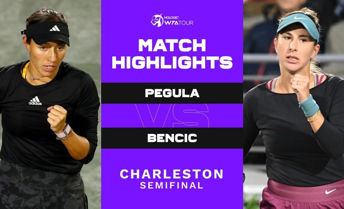 Jessica Pegula vs. Belinda Bencic | 2023 Charleston Semifinal | WTA Match Highlights