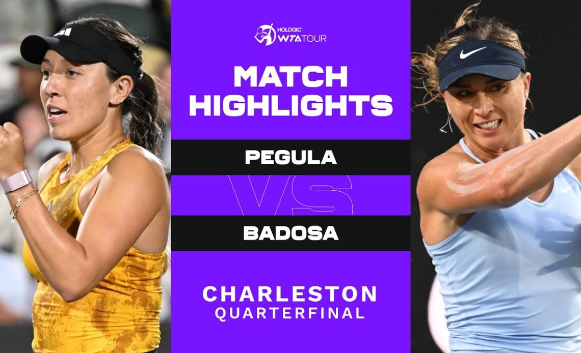 Jessica Pegula vs. Paula Badosa | 2023 Charleston Quarterfinal | WTA Match Highlights
