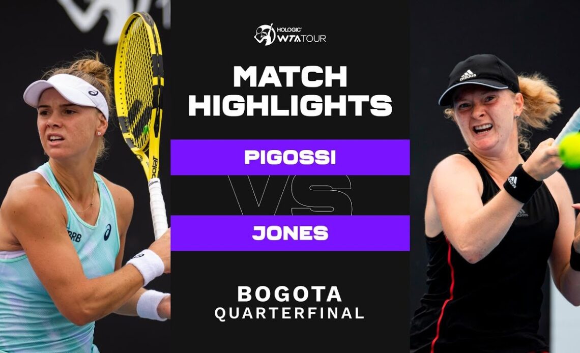 Laura Pigossi vs. Francesca Jones | 2023 Bogota Quarterfinal | WTA Match Highlights