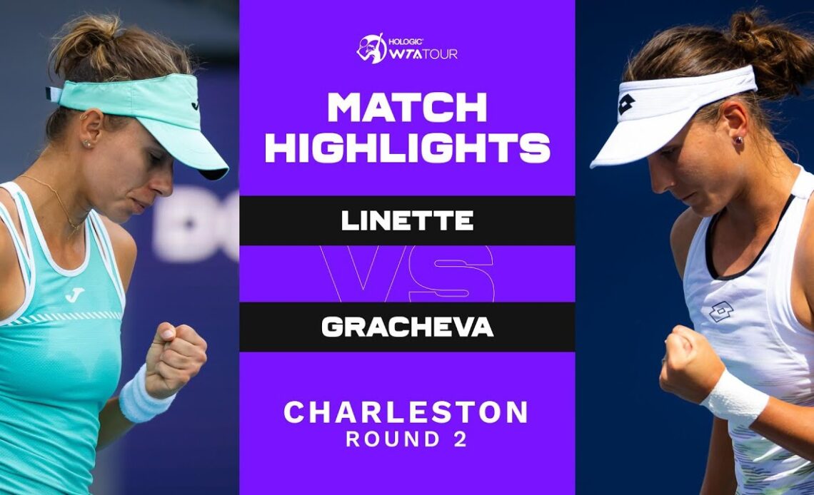 Magda Linette vs. Varvara Gracheva | 2023 Charleston Round 2 | WTA Match Highlights