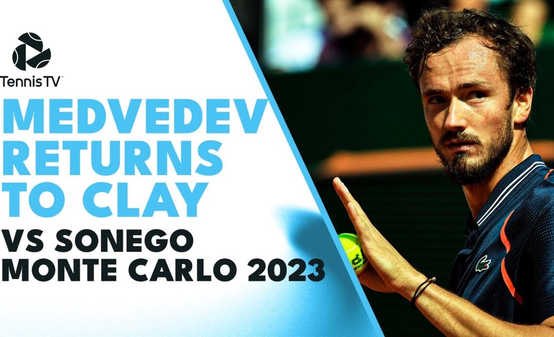 Medvedev Returns To Clay vs Sonego | Monte Carlo 2023 Highlights