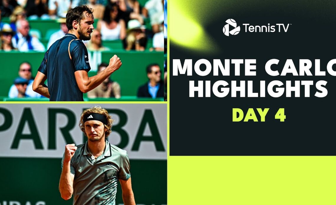 Medvedev, Zverev, Ruud, Thiem & More All In Action | Monte Carlo 2023 Highlights Day 4