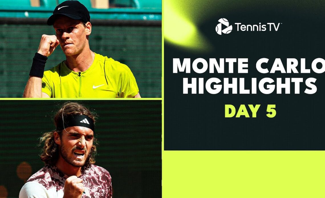 Medvedev vs Zverev EPIC; Djokovic Battles Musetti & More | Monte Carlo 2023 Highlights Day 5