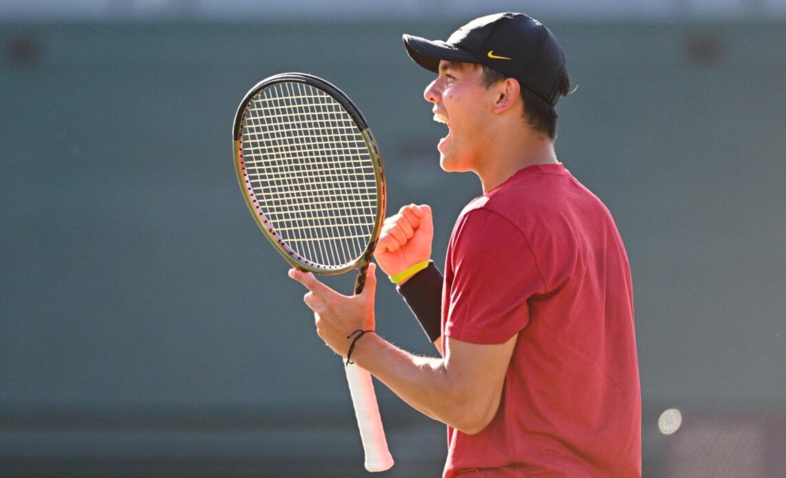 No. 1 Seed USC Men's Tennis Advances To Pac-12 Championship Semifinal's With 4-0 Win Over Oregon