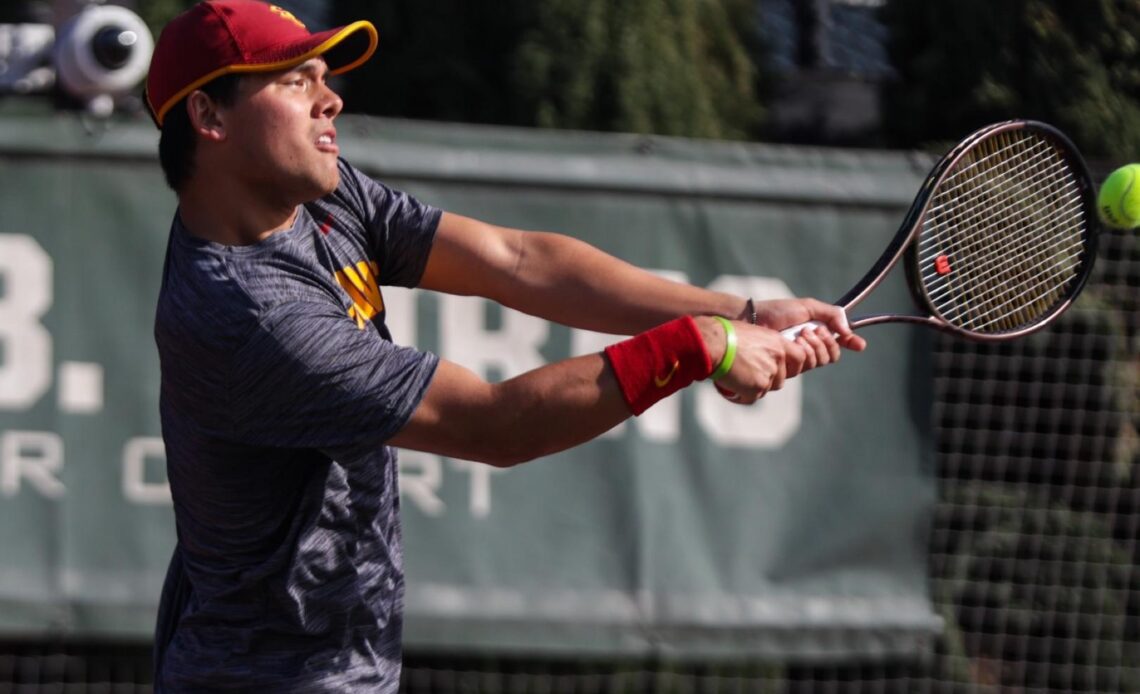 No. 10 USC Men’s Tennis Welcomes Oregon, Washington to Marks Stadium