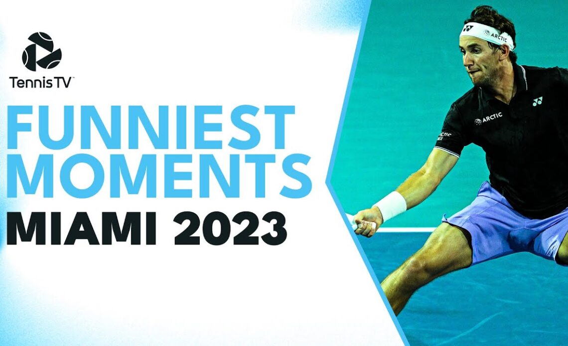 Ruud Takes A Tumble; Bublik Trick Shots & More | Funniest Moments From Miami 2023