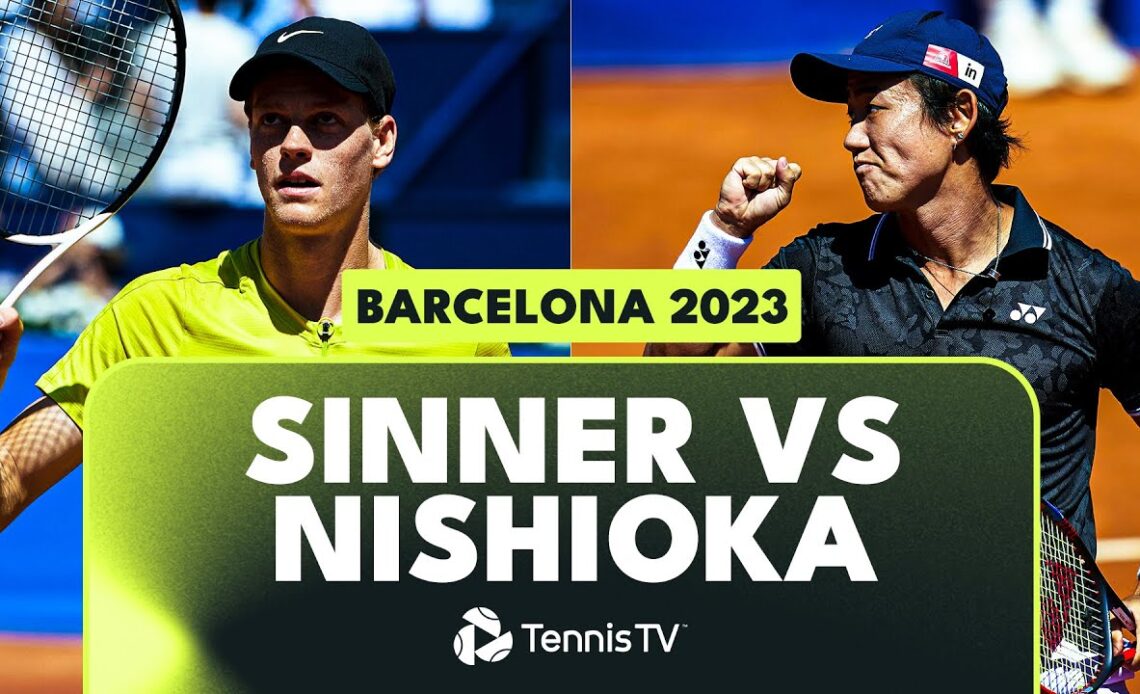 TOPSY-TURVY Jannik Sinner vs Yoshihito Nishioka Highlights | Barcelona 2023
