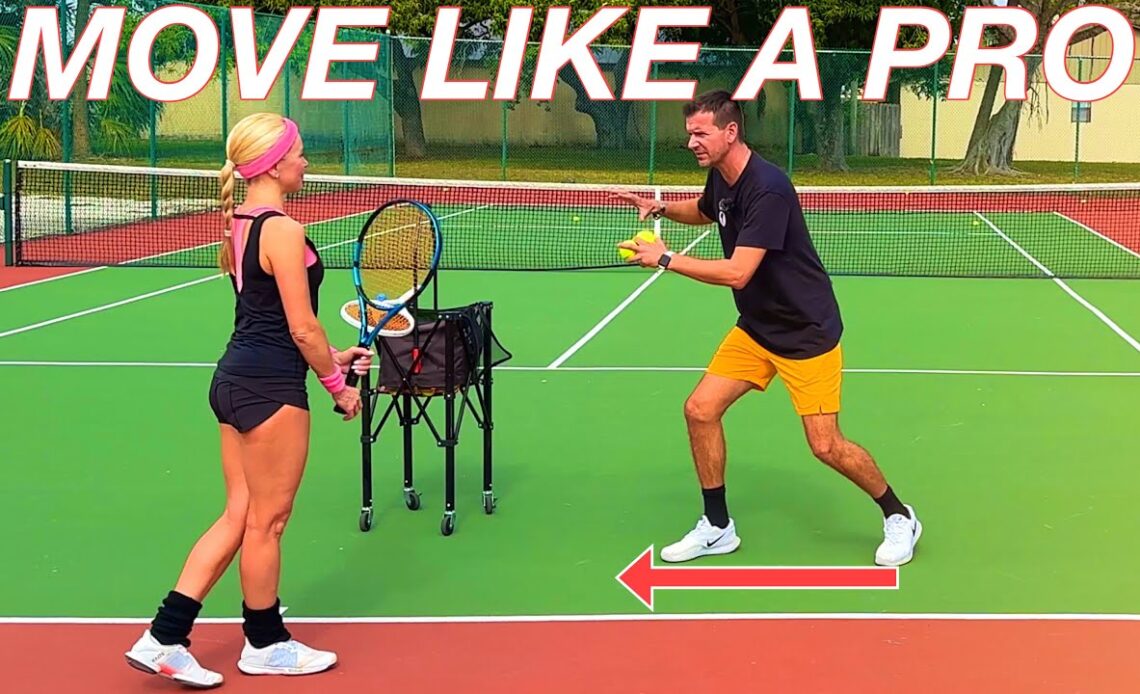 Teaching Anna How to Move Like the Pros | Tennis Footwork