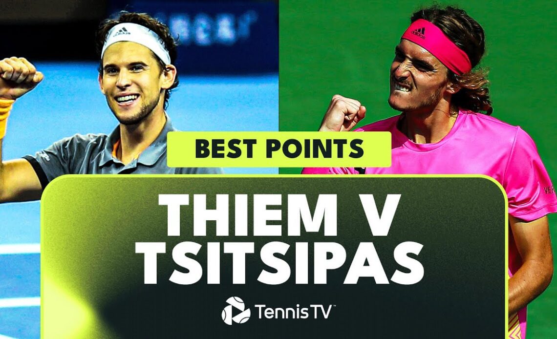 The BEST Dominic Thiem vs Stefanos Tsitsipas ATP Points So Far 🤩