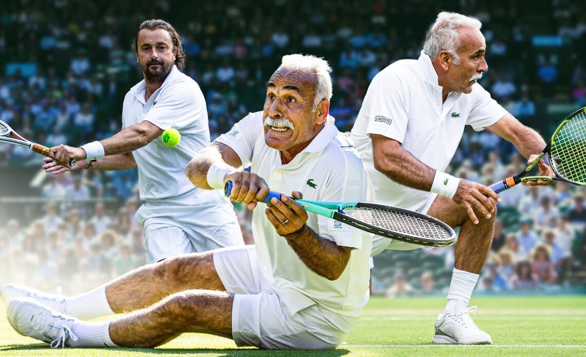 The Least Serious Tennis Match at Wimbledon 🤣 Invitation Doubles feat. Mansour Bahrami