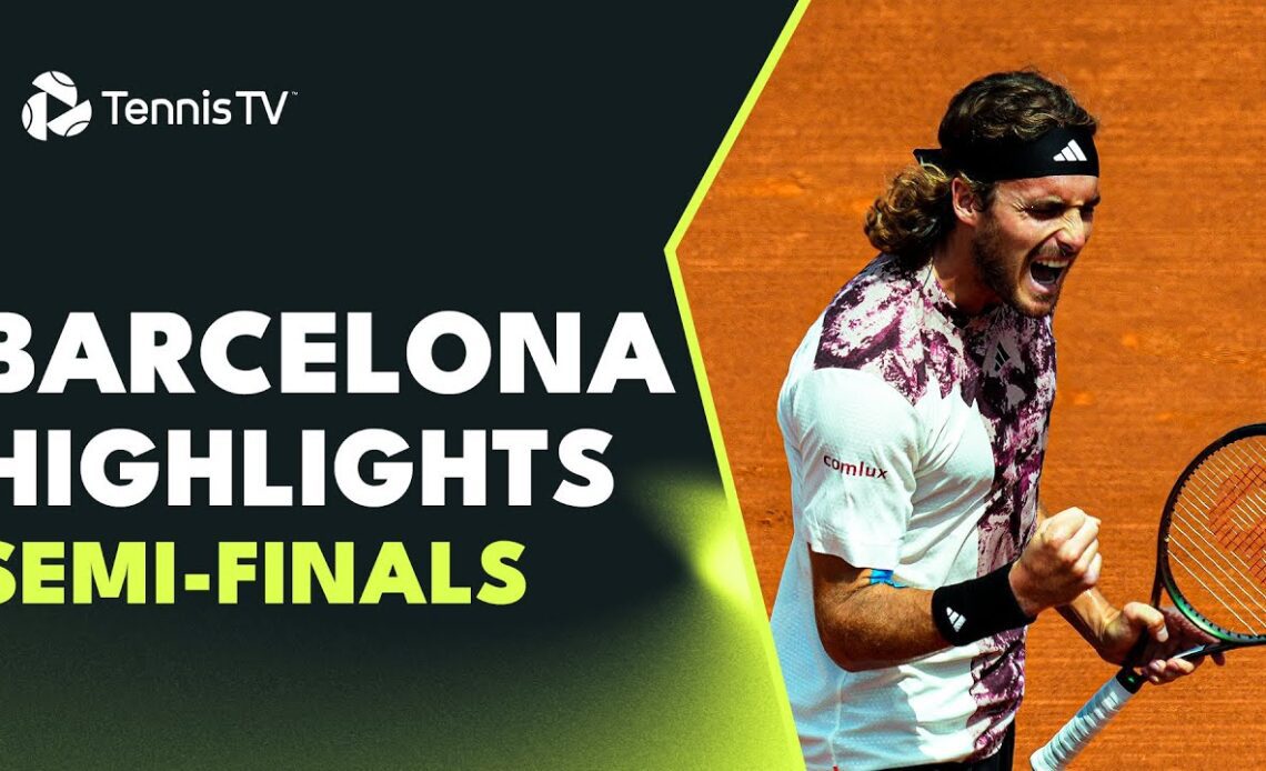 Tsitsipas Battles Musetti, Alcaraz Plays Dan Evans | Barcelona 2023 Semi-Finals Highlights