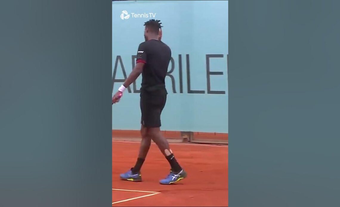 UNBELIEVABLE Monfils Jumping Forehand In Madrid 🤯