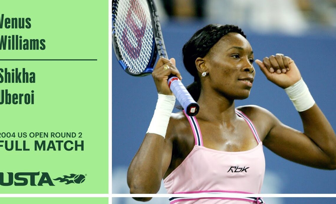 Venus Williams vs. Shikha Uberoi Full Match | 2004 US Open Round 2