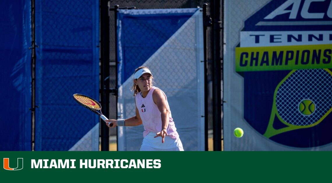 W. Tennis Falls, 4-3, to No. 10 Virginia in ACC Quarterfinals – University of Miami Athletics