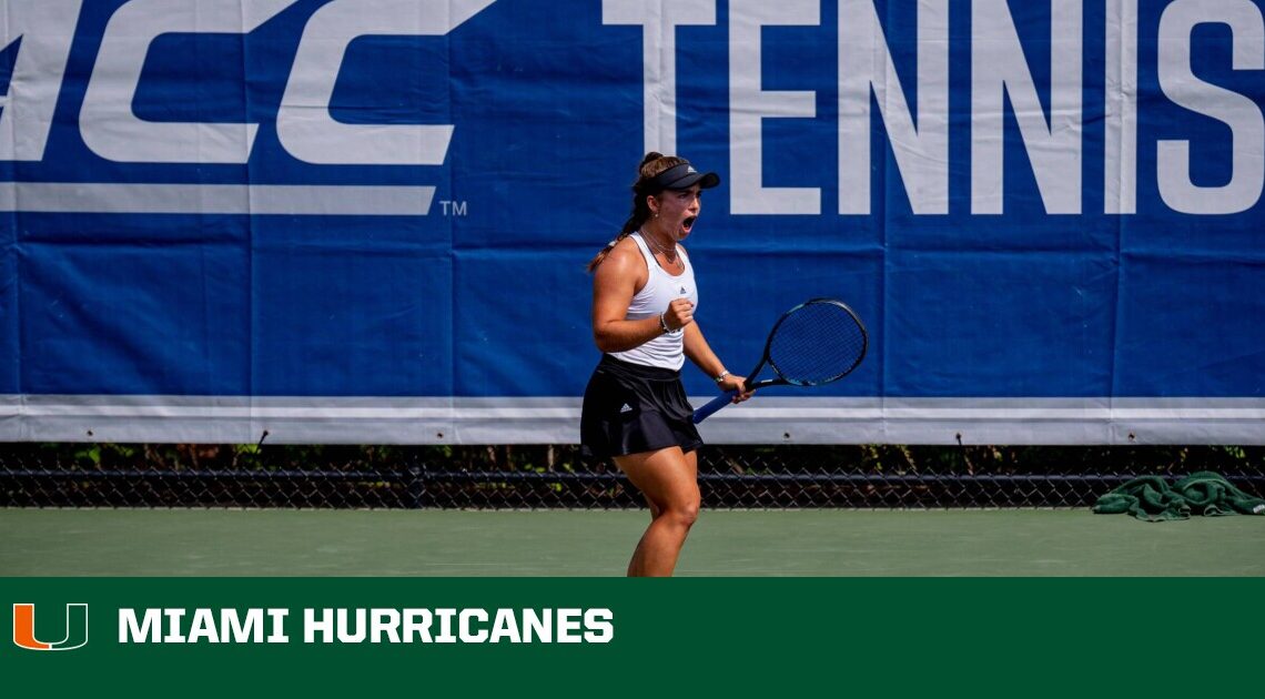W. Tennis Tops No. 42 Clemson, 4-0, in ACC Championship Opener – University of Miami Athletics
