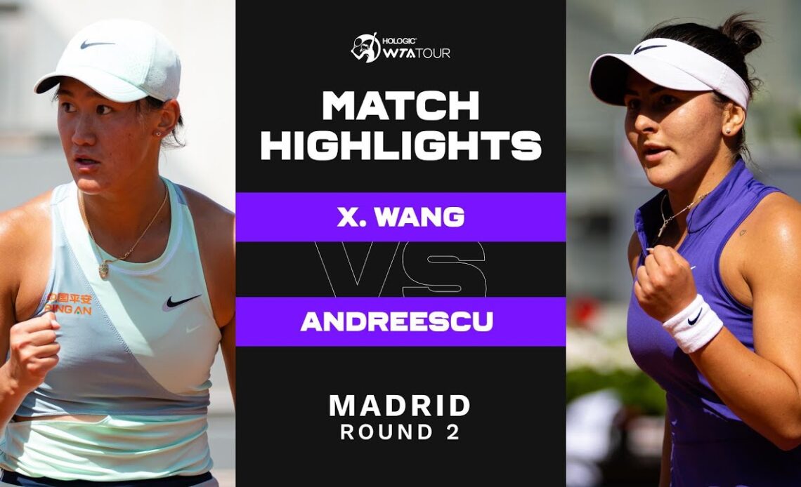 Wang Xiyu Vs Bianca Andreescu 2023 Madrid Round 2 Wta Match Highlights Vcp Tennis 9039