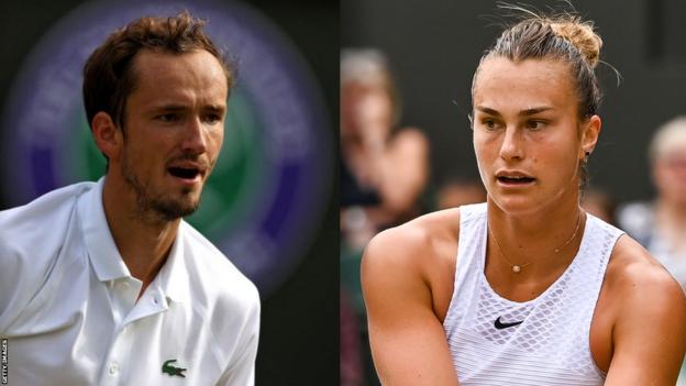 Russia's Daniil Medvedev and Belarus' Aryna Sabalenka can play at Wimbledon