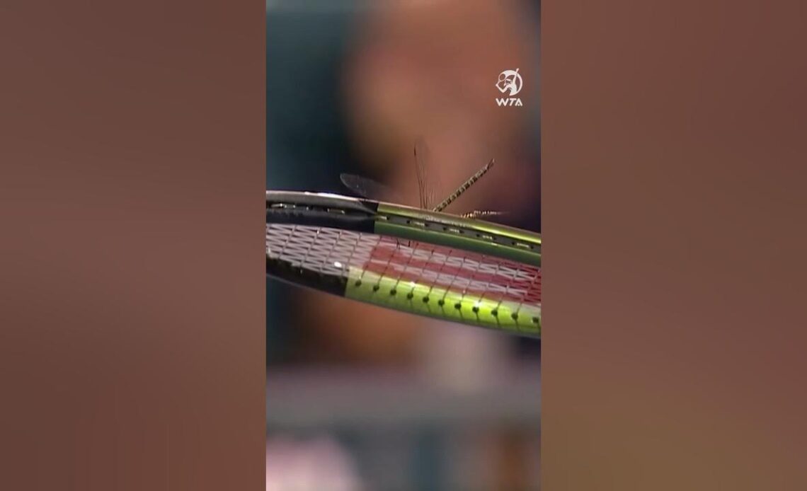 Wouldn’t want to get in the way of a Sabalenka serve… 😳