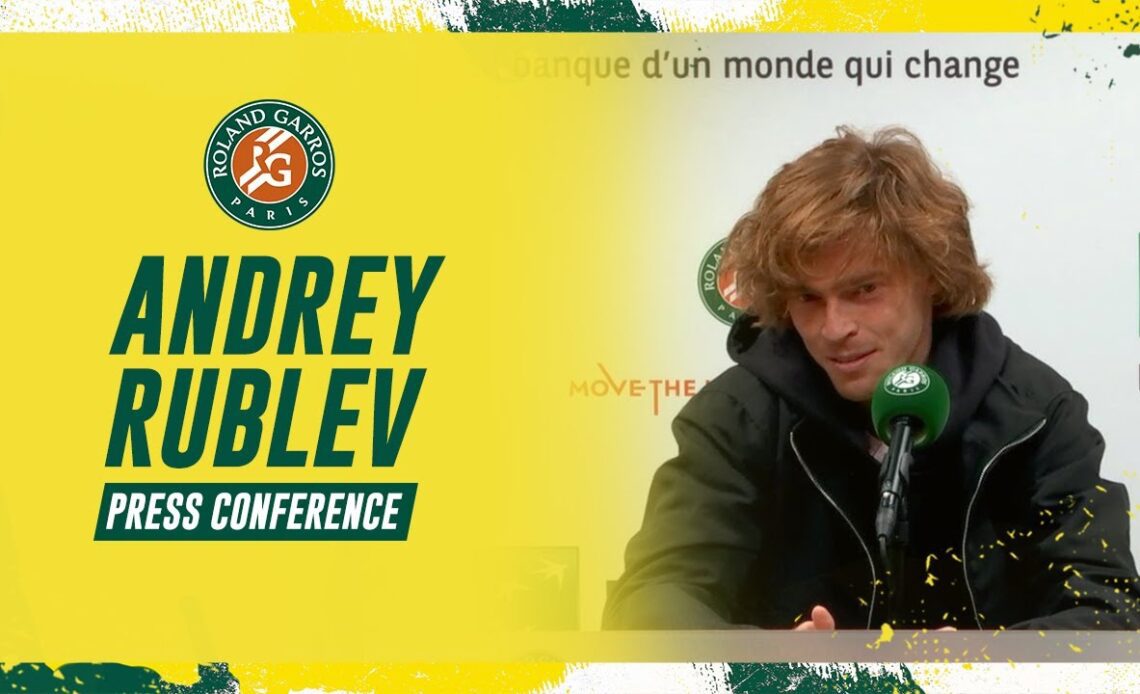 Andrey Rublev - Press Conference after Round 1 I Roland-Garros 2023