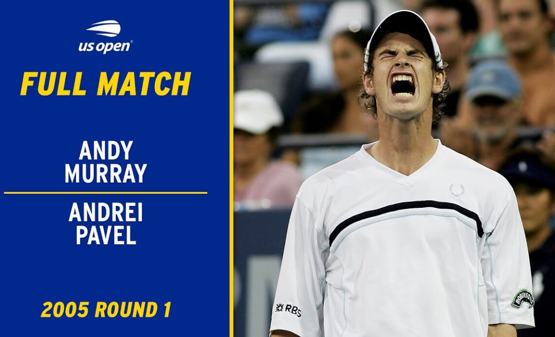 Andy Murray vs. Andrei Pavel Full Match | 2005 US Open Round 1