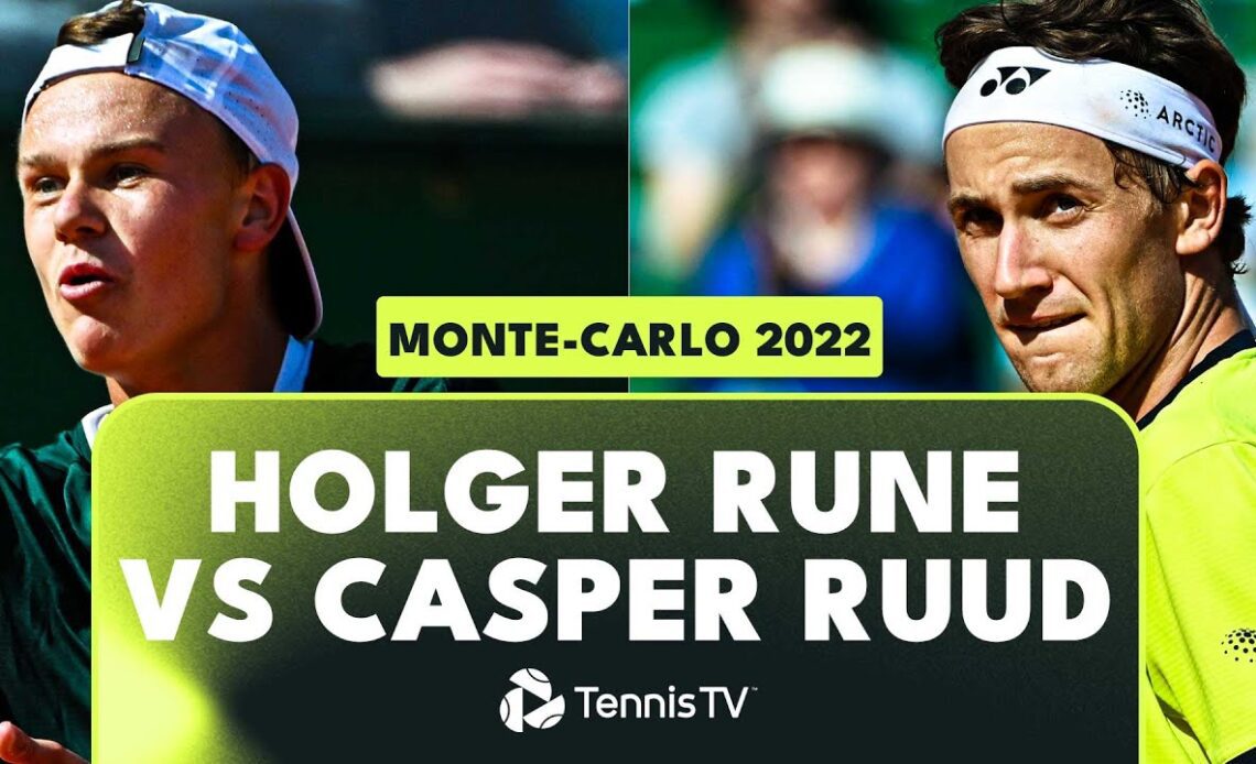 Casper Ruud vs Holger Rune | Monte-Carlo 2022 Extended Highlights