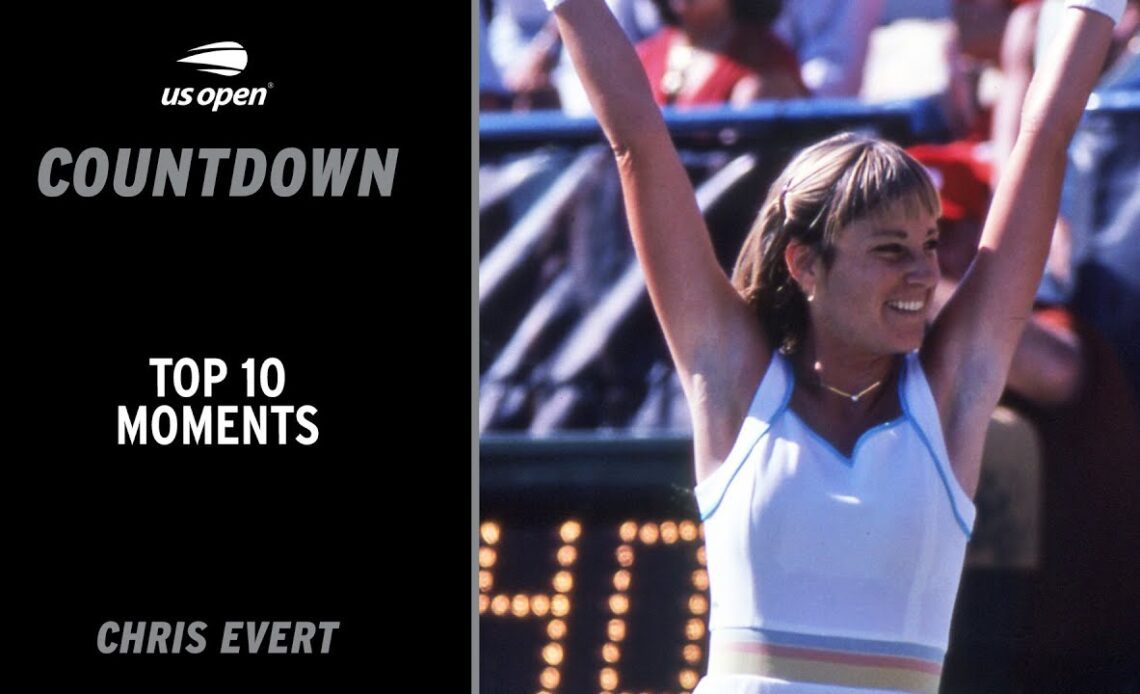 Chris Evert | Top 10 Moments | US Open