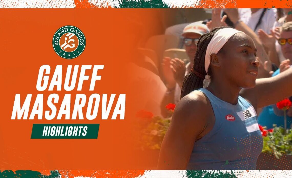 Coco Gauff vs Rebeka Masarova - Round 1 Highlights I Roland-Garros 2023