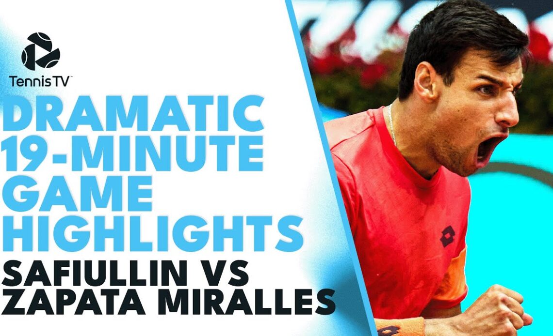 DRAMATIC 19-Minute Game Between Safiullin &  Zapata Miralles | Madrid 2023