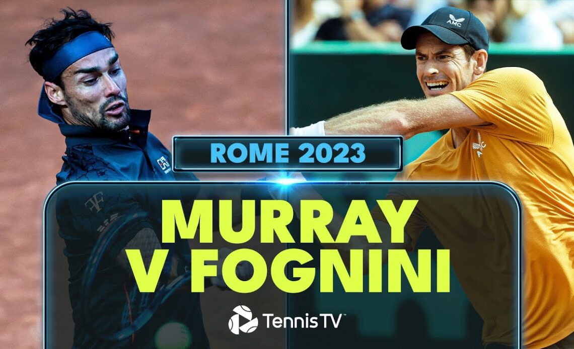 Entertaining Andy Murray vs Fabio Fognini Match | Rome 2023 Highlights