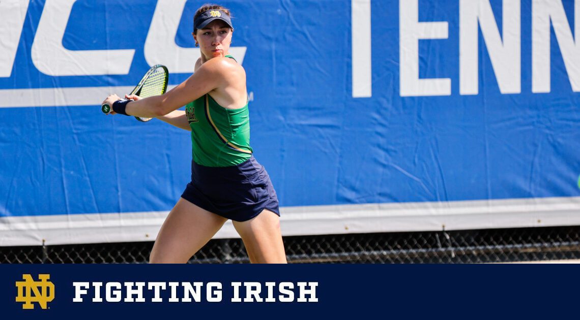Freeman Advances in the First Round of the NCAA Singles Tournament – Notre Dame Fighting Irish – Official Athletics Website