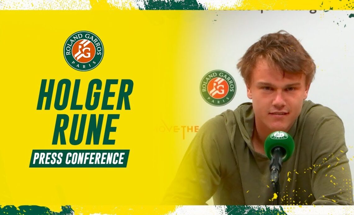 Holger Rune - Press Conference after Round 1 I Roland-Garros 2023