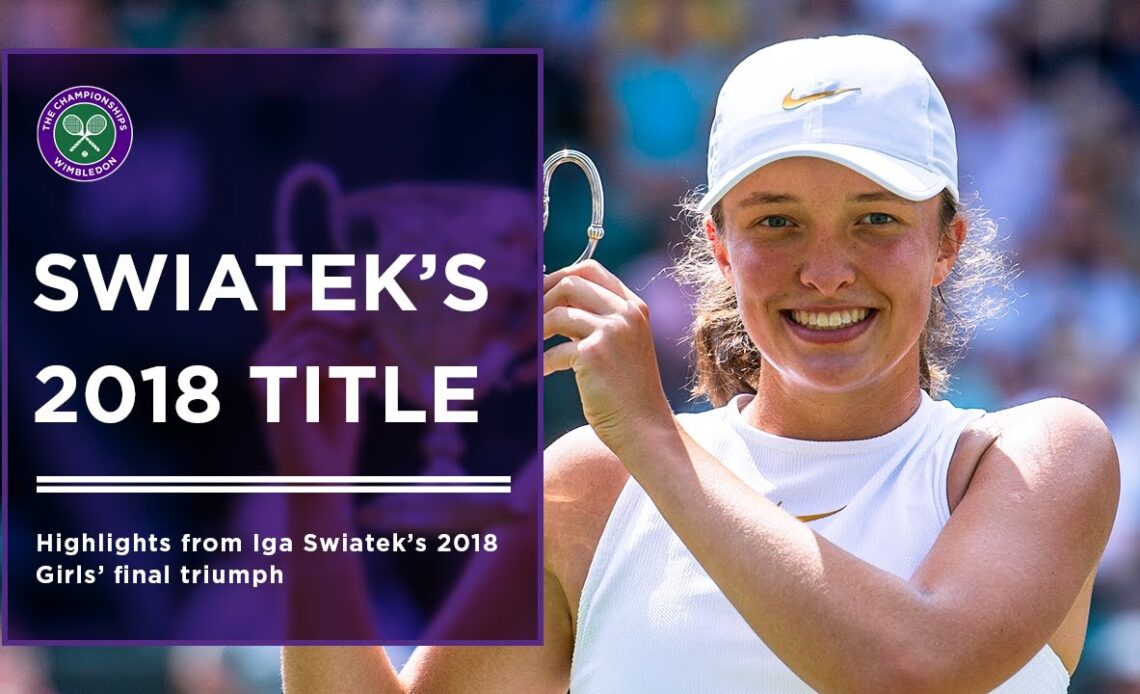 Iga Swiatek 2018 Girls' Singles Champion Final Highlights | Wimbledon